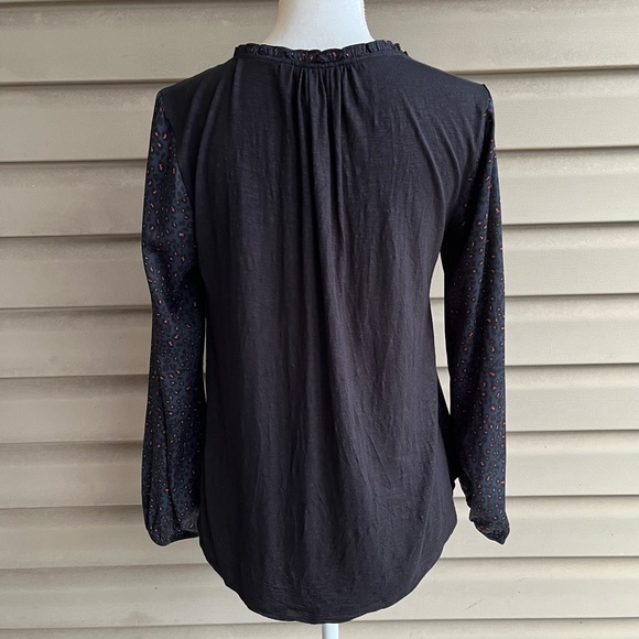 •Anthropologie Dolan• Marilyn Leopard Print Long Sleeve Blouse - Size Small - Picture 6 of 10
